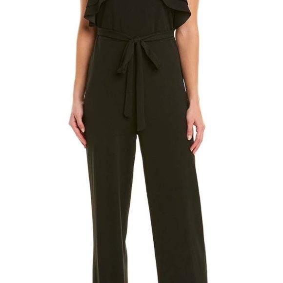 Bebe Women's Ruffle Halter Neck Jumpsuit - Picture 3 of 4